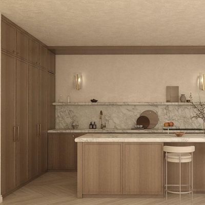 Luxury Modern Cupboard Custom Furniture Island Manufacturer French Kitchen Cabinet Lacquer Veneer Melamine Board for Apartment