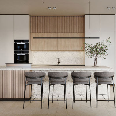Modern White Modular MDF Kitchen Cabinet Lacquer Islands Design Stainless Carcase Sink Accessories Kitchen Furniture Supplier
