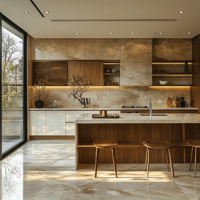 Modern Wood Furniture Kitchen Cabinets Modular MDF Plywood Design Supplier of Modern Kitchen Cabinets