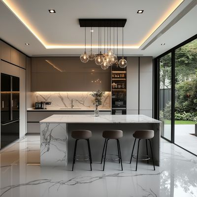 Modern Wood Furniture Kitchen Cabinets Modular MDF Plywood Design Supplier of Modern Kitchen Cabinets