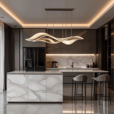 Modern Wood Furniture Kitchen Cabinets Modular MDF Plywood Design Supplier of Modern Kitchen Cabinets