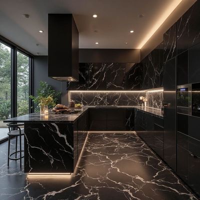Modern Complete Smart Custom Solid Wood Kitchen Cabinets Stainless Kitchenette Cupboards for Apartment Cuisine Storage Furniture