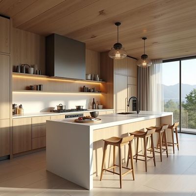 Modern Luxury Italian Kitchen Pantry Storage Cabinet Solid Wood Complete Kitchen Furniture with Islands