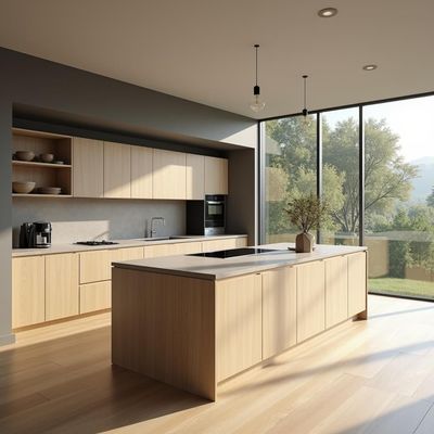 Modern Luxury Italian Kitchen Pantry Storage Cabinet Solid Wood Complete Kitchen Furniture with Islands