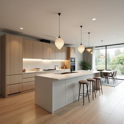 Modern Luxury Italian Kitchen Pantry Storage Cabinet Solid Wood Complete Kitchen Furniture with Islands