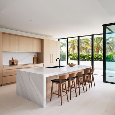 One-stop Designs Factory Kitchen Furniture Design Customized Modern Designs High Gloss Kitchen Cabinet Sets for Villa