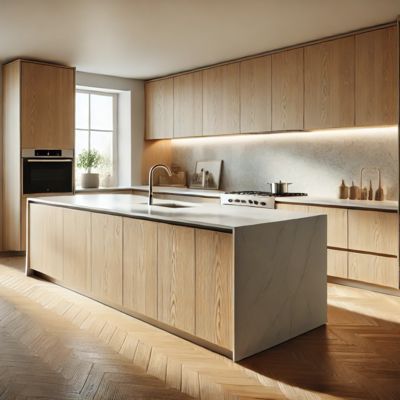 High Quality Modern PVC Kitchen Cabinets Waterproof Marble for Australian Apartments Modular Kitchen Furniture Units for Home