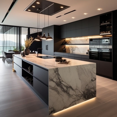 Modern Designs of Built in Kitchen Hanging Cabinets Customized Durable White Lacquer Cabinet Kitchen Units Set Furniture