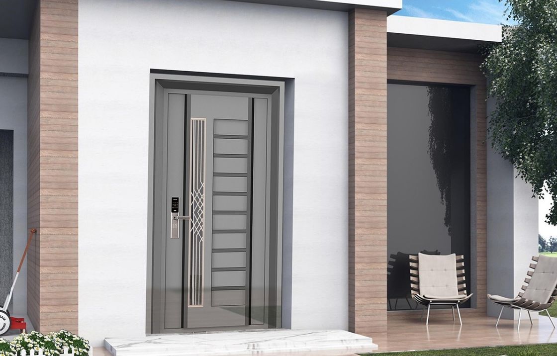 Modern Steel Fireproof Door Single Open Minimalist Interior Door