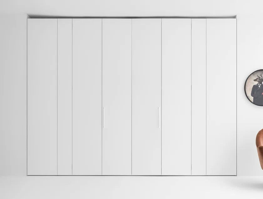 Custom White Closet Bespoke PET Folding Door Wardrobe