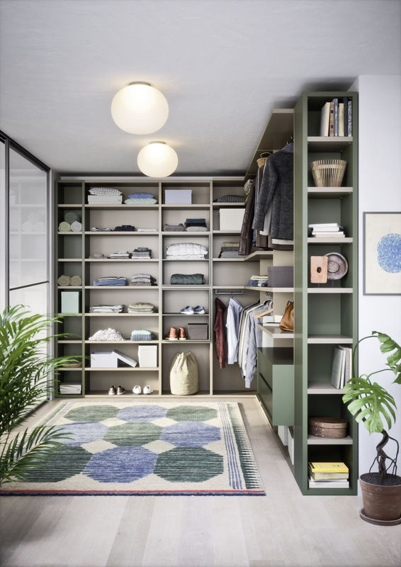 Mint Green Customized Wardrobe Closet Bespoke EB Walk In Wardrobe Closet