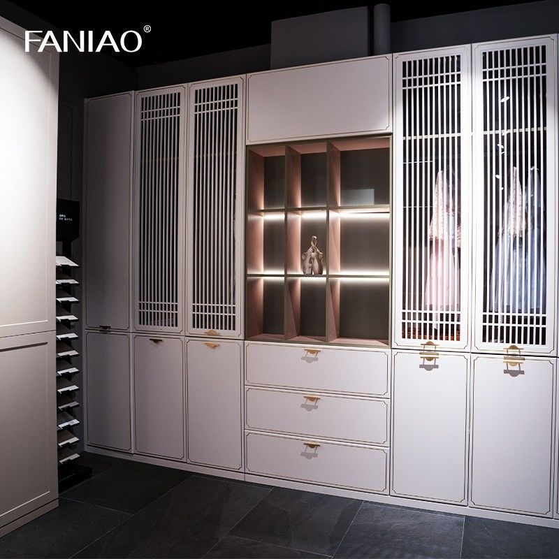 Bedroom Cream Tailored Wardrobe Romantic French Style For With Pull Out Mirror