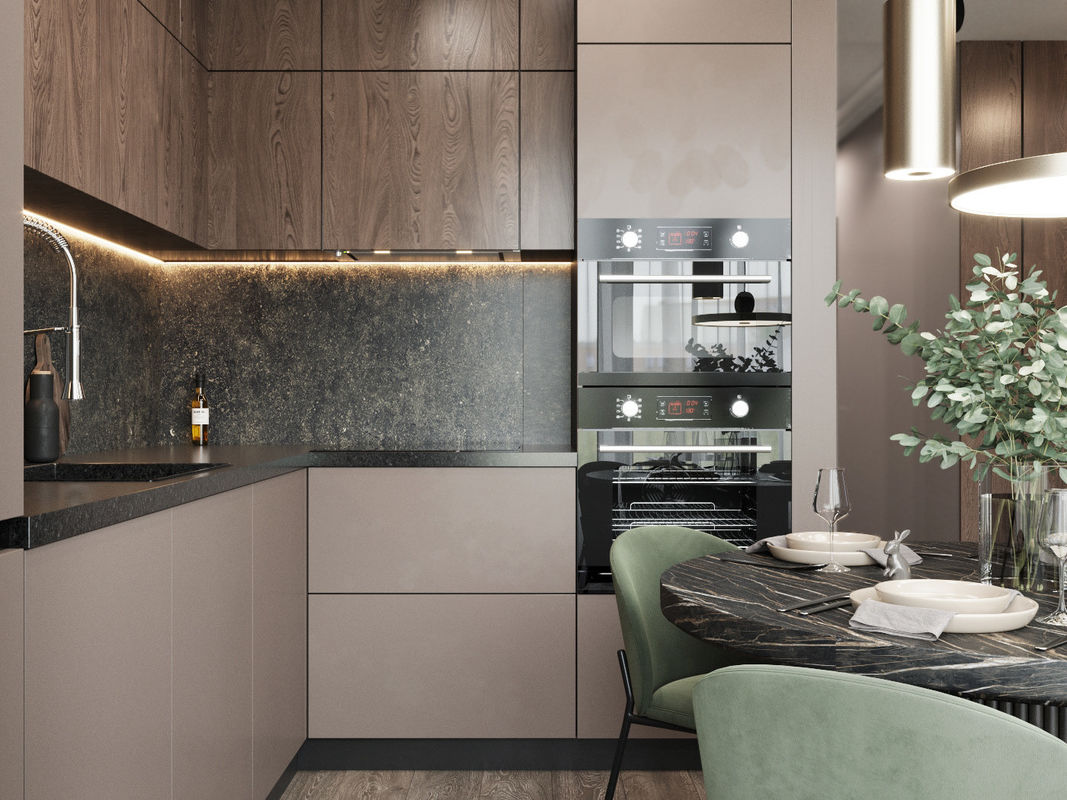 Lacquer Kitchen Cabinets High-end Quality Kitchen Furniture Customized Size