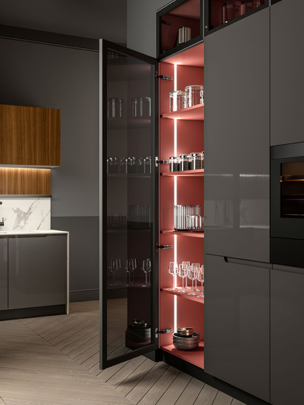 Modern Kitchen Cabinet Modular Melamine Customized Kitchen Furniture Cabinet Set