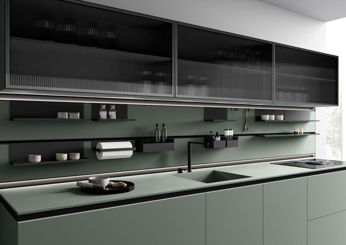 Custom Design Home Kitchen Cabinet Modular Modern Kitchen Furniture With Kitchen Sink