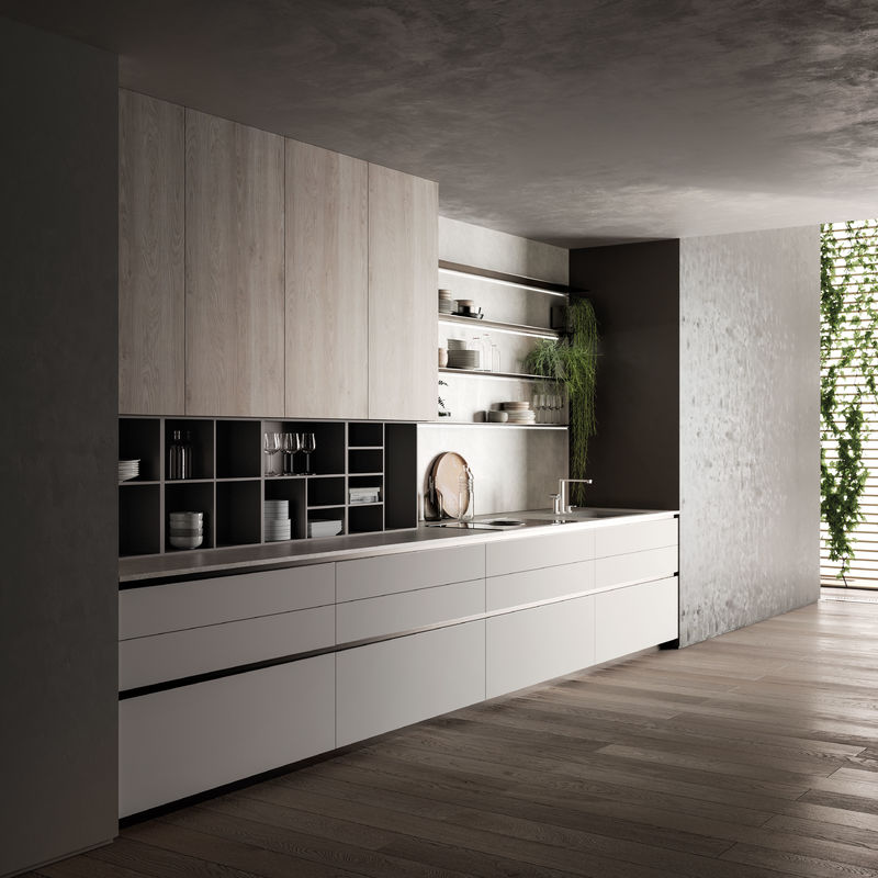Fast Delivery American Custom Modular Modern Design Home Kitchen Furniture Kitchen Cabinet