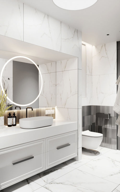 High End Wall Mounted Modern Luxury Bathroom Vanity Design