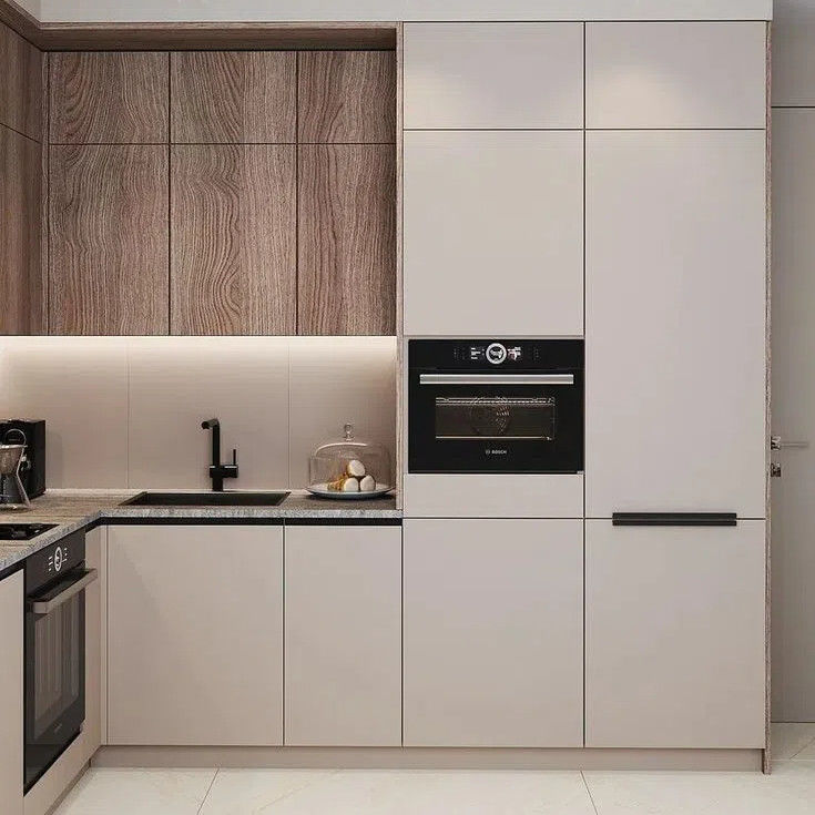Modern Designs High End Affordable Wooden Kitchen Cabinets Custom Small L Shaped Melamine Kitchen Cabinets