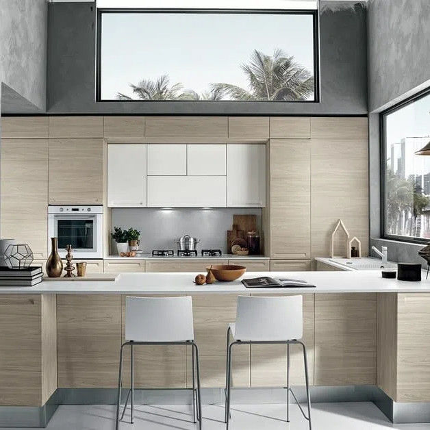 2024 New Custom Kitchen Cabinets Modular Kitchen Furniture Solid Wood Kitchen Cabinet For Apartment