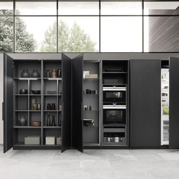 Multifunctional Solid Wood Modern Design Kitchen Furniture Solid Wood Kitchen Cabinet Sets