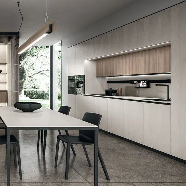 Hot Selling Metallic Lacquer Kitchen Cabinet Modern Designs Modular Wood Waterproof Kitchen Cabinet