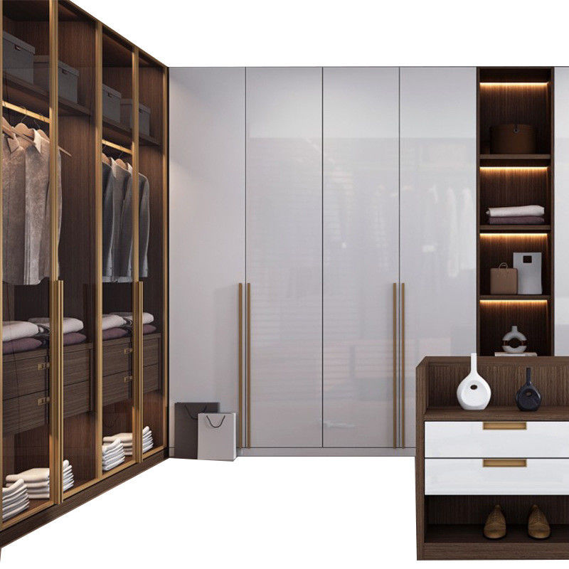 Customized Wardrobe Furniture Bedroom Set Hotel Home Solid Wood Large Wardrobe