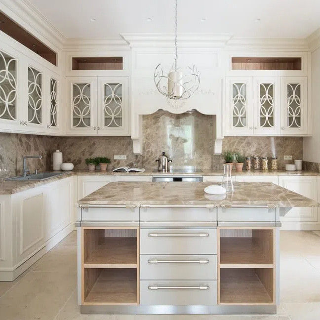 Modern Designs High End Affordable Custom Furniture Small Full White L Shaped Melamine Kitchen Cabinets
