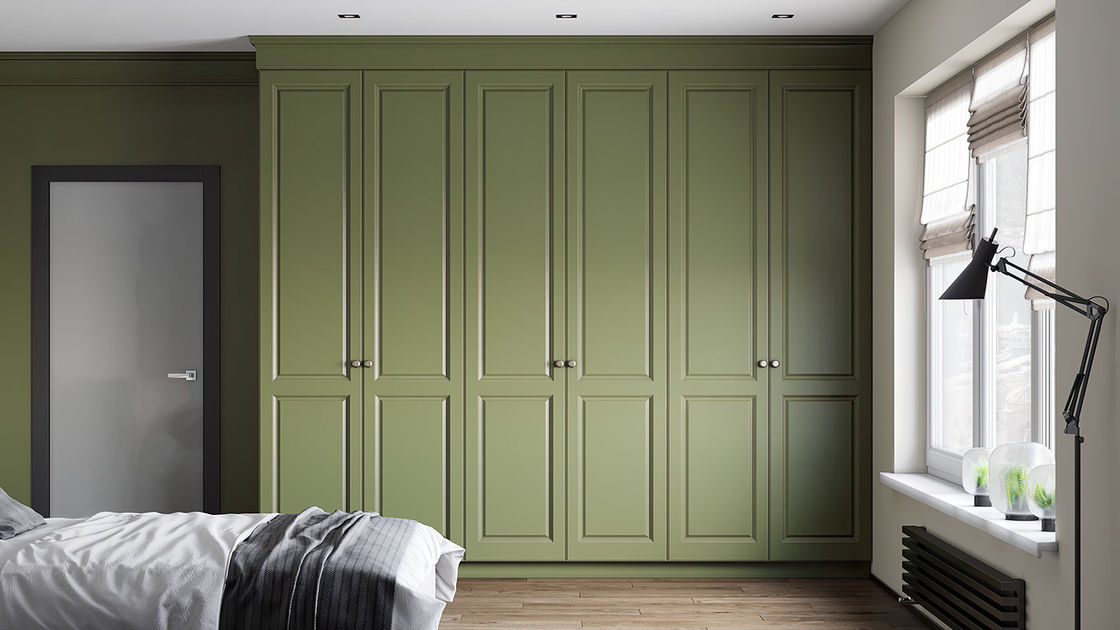 New Design Bedroom Furniture Wooden Lacquer Modern Simple Home Customized Wardrobe