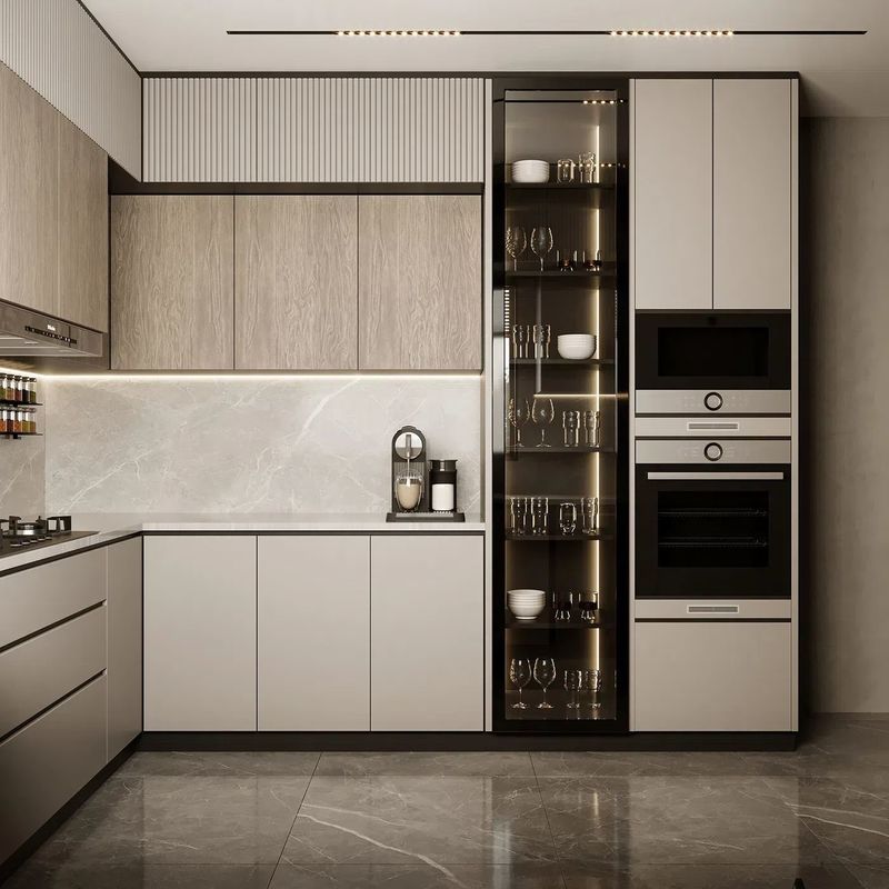 Ready To Assemble luxury kitchen cabinet modern custom lacquer kitchen cabinet kitchen furniture set