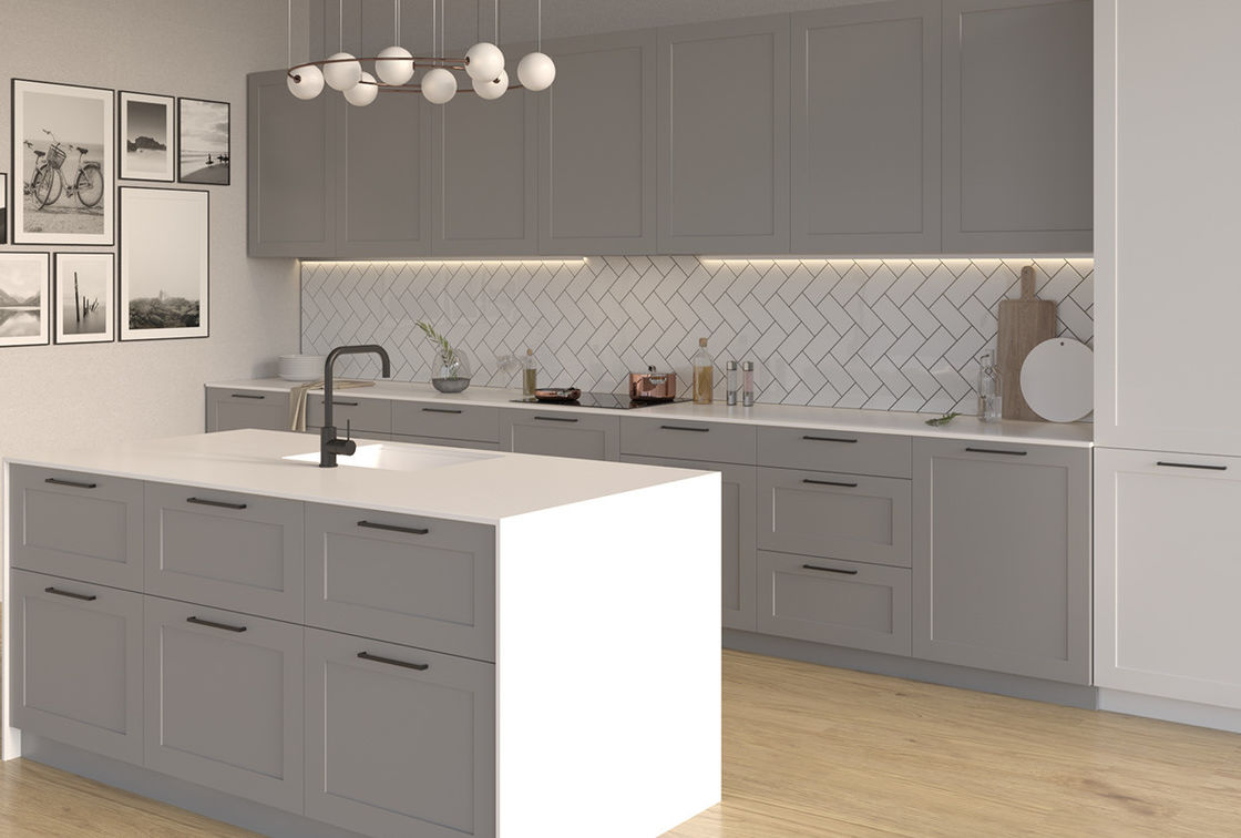 Popular Modern Ready To Assemble Kitchen Cabinets With Sink White Kitchen Cabinet With Island