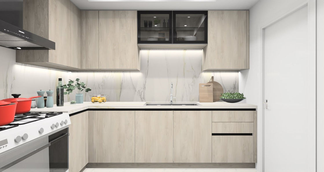 Modern Style European Luxury Custom Kitchen Unite Modern Cabinets Customized Durable Wall Cabinets Lacquer