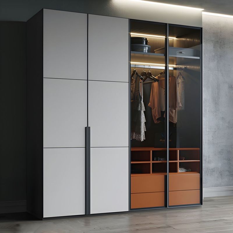 High End Clothes Cabinet Wardrobe Closets Customized Luxury Bedroom Big Wooden Walk in Closet