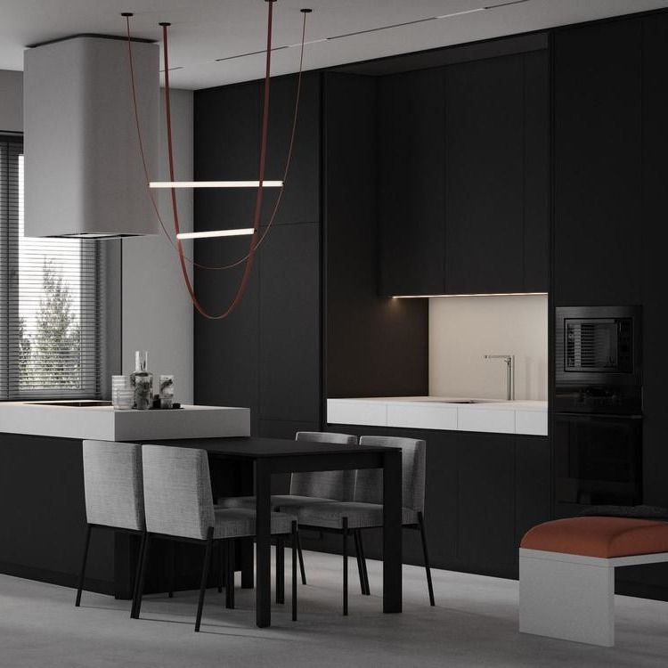 Handle Free Kitchen Cabinet Modern Design Customized Kitchen Cabinet With Island