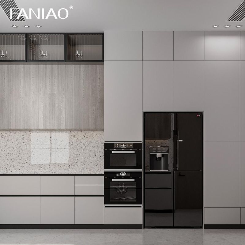 Kitchens Flat Pack White Complete Cabinet Furniture Lacquer Home Set Modern Luxury Cabinet Kitchen