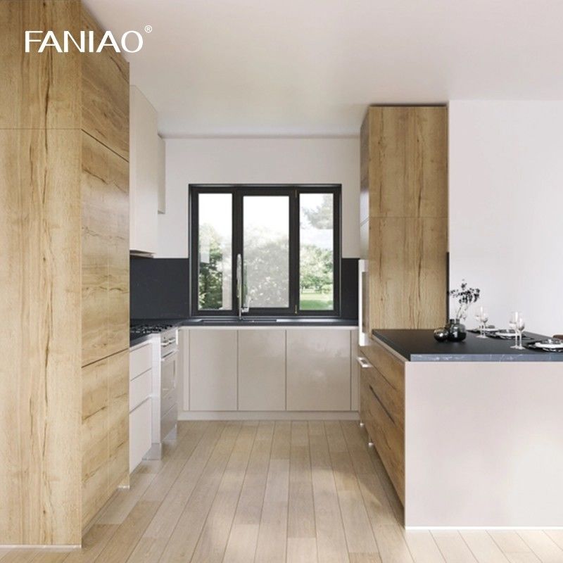 2024 Contemporary Kitchen Cabinets For Supplier Modular Pantry Customization Modern Wood Melamine Kitchen Cabinet