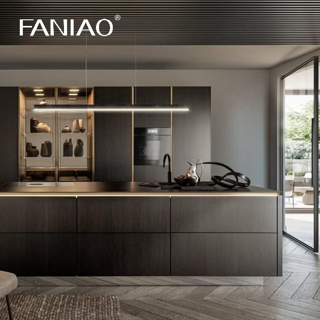 Luxury Modular Cabinets Kitchen Design Wooden House Furniture Melamine Board Modern Wall Kitchen Cabinet