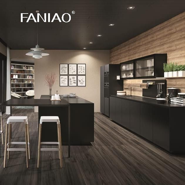 Customized Project Europe Style Melamine Kitchen Cabinet Made Of China