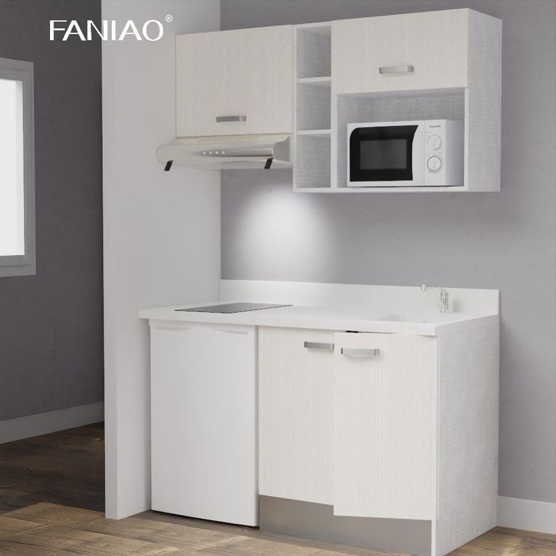 Modern Hotel Project Kitchen Cabinet Customized Mini Compact Kitchenette