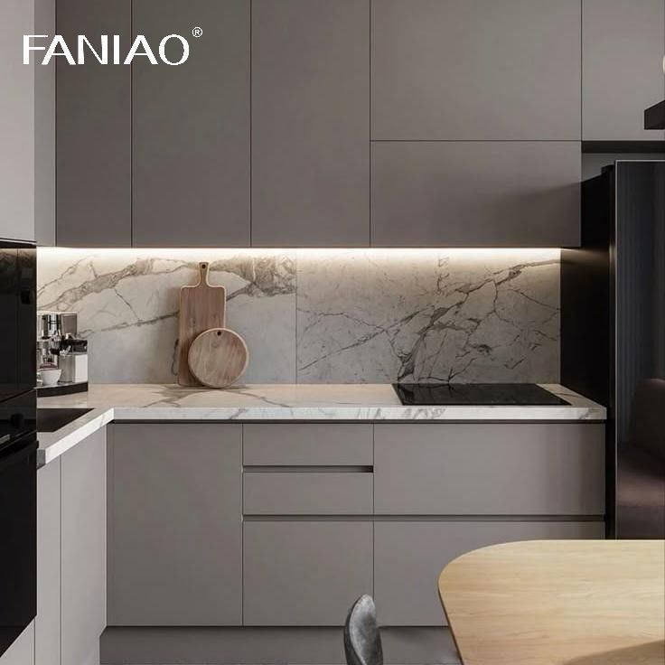 High End Small Kitchen Cabinet Set Flat Pack Mini Kitchenette For Apartment Hotel