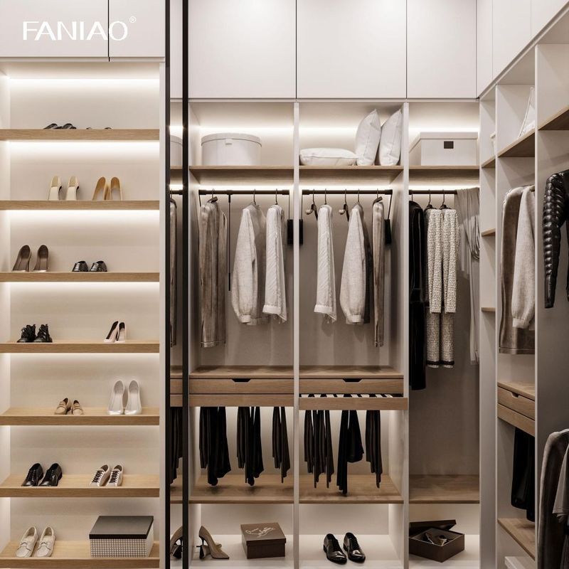 Aluminium Closet Home Furniture Bedroom Furniture Wardrobe Customized Durable Modern Bedroom Cabinets Wooden