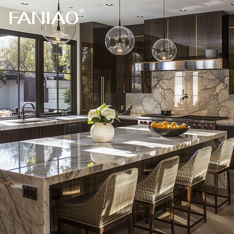 Modern Luxury Ready to Assemble Interior Furniture Flat Pack Cabinet Design Cupboard Kitchen Cabinets
