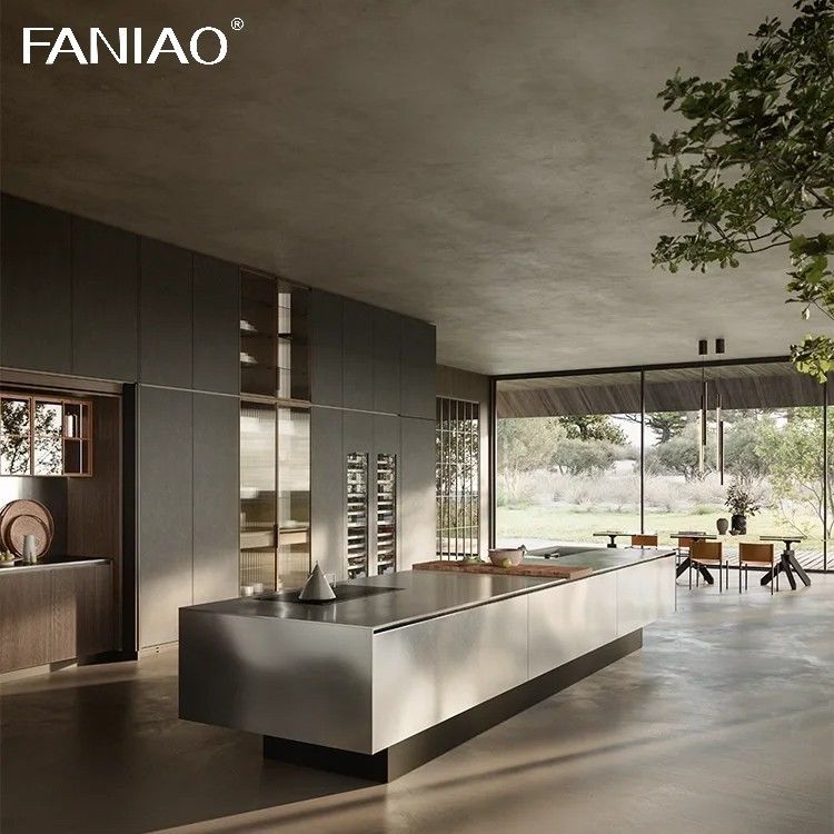 Custom Wood Complete Melamine Full Kitchen Cabinet Furniture Kitchen Cabinets Cupboard Manufacturer
