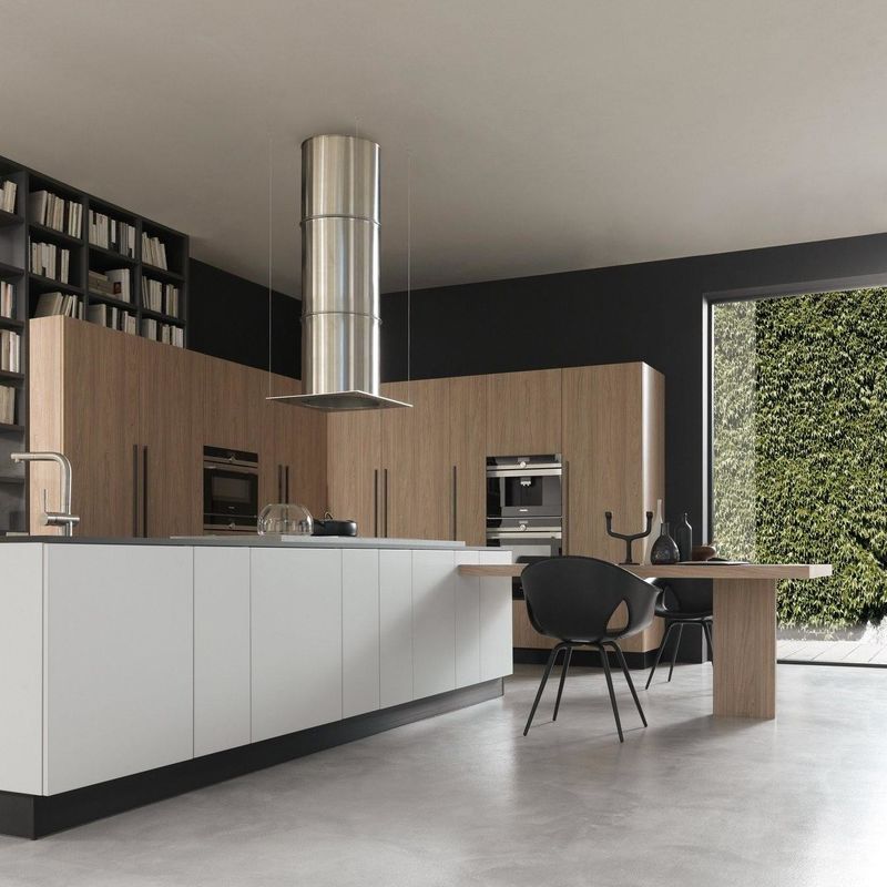 Modern Style Luxury Furniture Design Sets Island Melamine Solid Wood Kitchen Cabinets