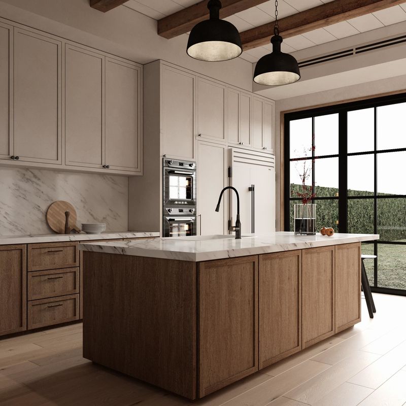 Engineering Luxury Furniture Smart Frame Door Panel Wood Kitchen Cabinet Designs