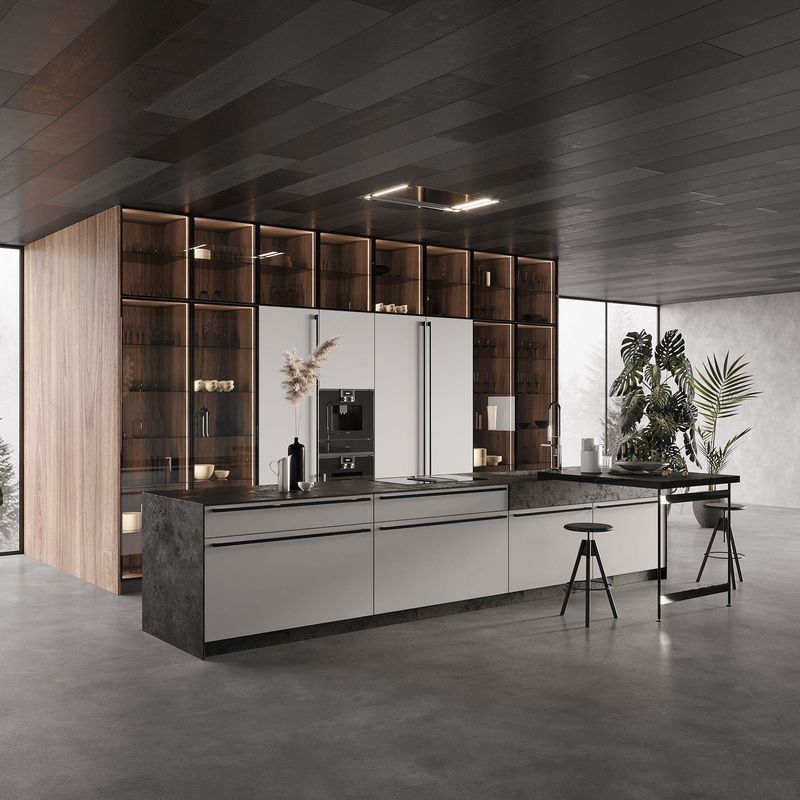 Automatic Interior Design Hotel Home Melamine Smart Cabinet Kitchen