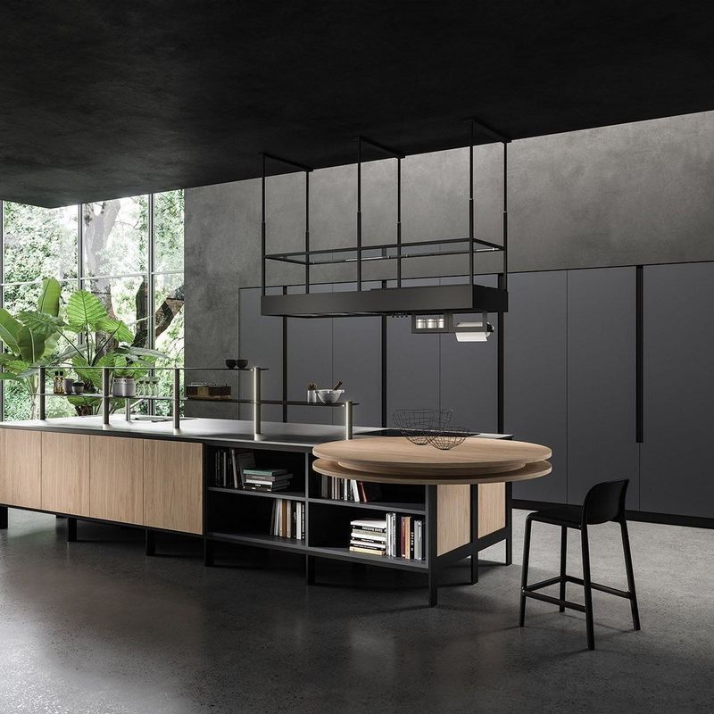 Kitchen Furniture Cabinets Luxury Modern Smart Modular Design Wooden Veneer Door Panel Wood Wall Kitchen Cabinet With Island