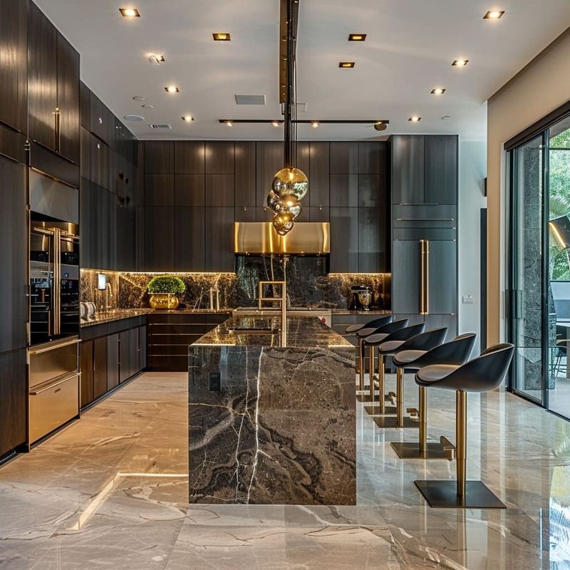Custom Modern Style Solid Wood Kitchen Cabinets Luxury Kitchen Cabinets Set