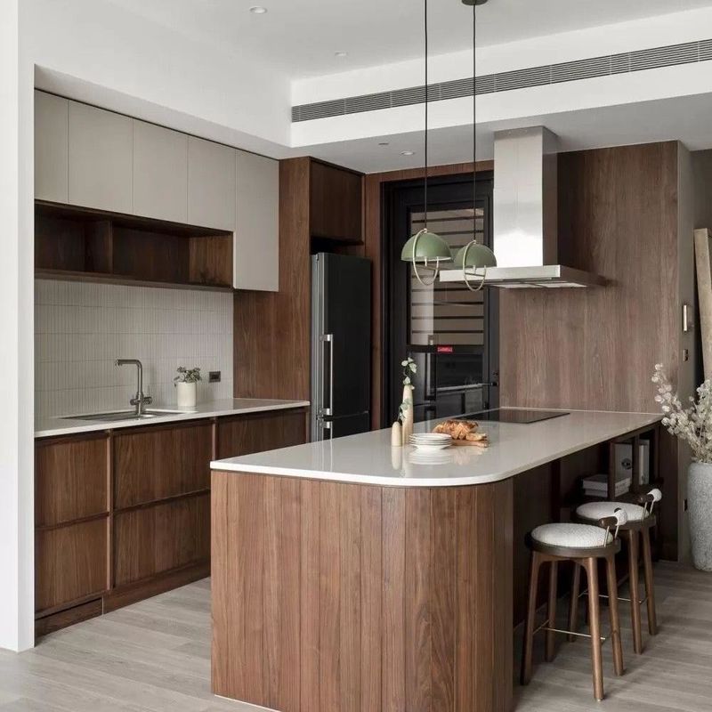 Luxury Modular Solid Wood Grille Plate Wall Kitchen Furniture Smart Portable Kitchen Upper Cabinet Set