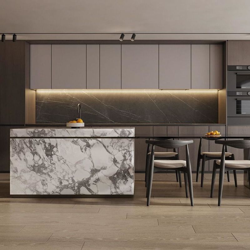 Complete Smart Custom Kitchenette Cupboards Modern Islands Solid Wood Complete Cuisine Storage Furniture Kitchen Cabinets