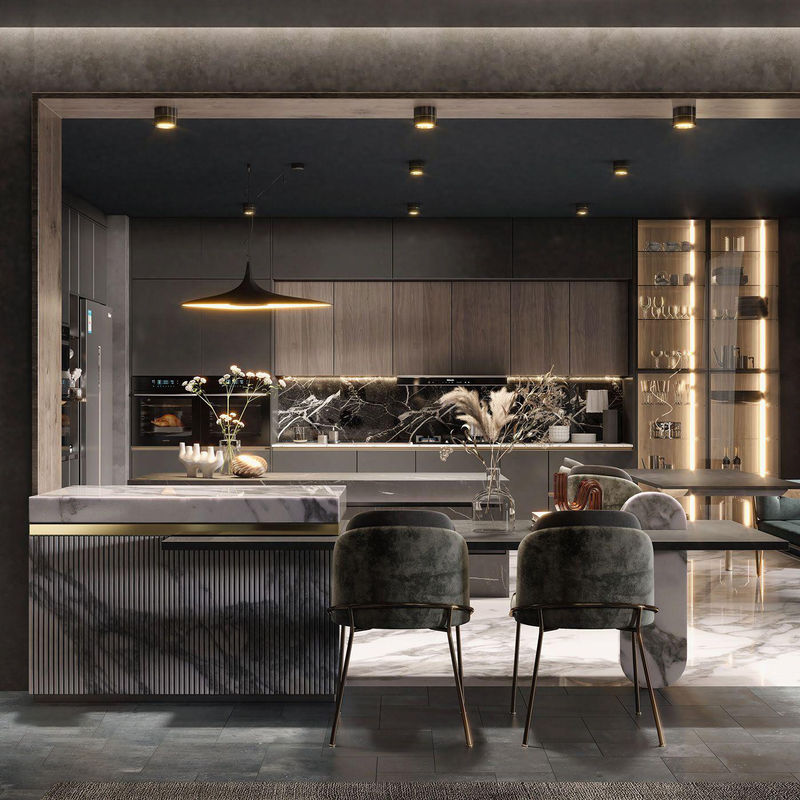 Modern Designs Full Furniture Lacquer Modular Kitchen Cabinets